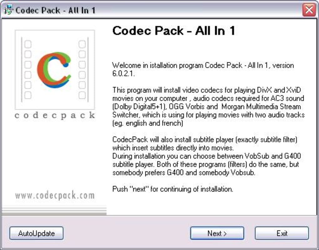 codec pack for mac 2014
